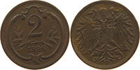 HAUS HABSBURG 2 HELLER 1896 FRANZ JOSEPH I. (1848-1916) SS 9.24 US$  +  28.87 US$ shipping
