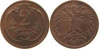 HAUS HABSBURG 2 HELLER 1898 FRANZ JOSEPH I. (1848-1916) SS 13.86 US$  +  28.87 US$ shipping