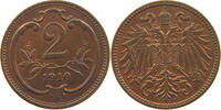 HAUS HABSBURG 2 HELLER 1910 FRANZ JOSEPH I. (1848-1916) VZ 11.55 US$  +  28.87 US$ shipping