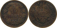 HAUS HABSBURG 5/10 KREUZER 1881 FRANZ JOSEPH I. (1848-1916) S 4.62 US$  +  28.87 US$ shipping