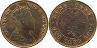 HONG KONG 1 CENT 1902 EDWARD VII. (1901 - 1910) VZ 46.19 US$  +  28.87 US$ shipping