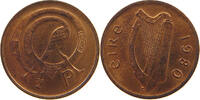 IRELAND 1/2 PENNY 1980 VZ 6.94 US$  +  28.93 US$ shipping