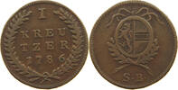 SALZBURG ERZBISTUM 1 KREUZER HIERONYMUS GRAF COLLOREDO (1772 - 1803) -