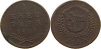 SALZBURG ERZBISTUM 1 KREUZER HIERONYMUS GRAF COLLOREDO (1772 - 1803) -