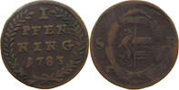 SALZBURG ERZBISTUM 1 PFENNIG HIERONYMUS GRAF COLLOREDO (1772 - 1803) -
