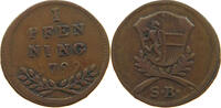 SALZBURG ERZBISTUM 1 PFENNIG HIERONYMUS GRAF COLLOREDO (1772 - 1803) -