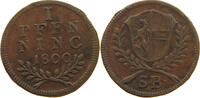 SALZBURG ERZBISTUM 1 PFENNIG HIERONYMUS GRAF COLLOREDO (1772 - 1803) -