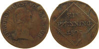 SALZBURG ERZBISTUM 1 PFENNIG ERZHERZOG FERDINAND (1803 - 1806) DIE ERROR -