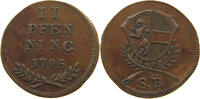 SALZBURG ERZBISTUM 2 PFENNIG HIERONYMUS GRAF COLLOREDO (1772 - 1803) -