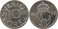 SWEDEN 10 &Ouml;RE 1977 KARL XVI. GUSTAV 1973- UNC 46.77 元  ＋  77.88 元 运费