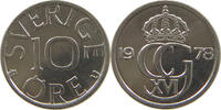 SWEDEN 10 &Ouml;RE 1978 KARL XVI. GUSTAV 1973- VZ 46.77 元  ＋  77.88 元 运费