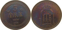 SWEDEN 5 &Ouml;RE 1892 OSCAR II. (1872-1907) S 62.37 元  ＋  77.88 元 运费