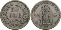 SWEDEN 50 &Ouml;RE 1898 OSCAR II. (1872-1907) S 109.14 元  ＋  77.88 元 运费