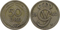 SWEDEN 50 &Ouml;RE 1940 GUSTAV V. (1907-1950) SS 46.77 元  ＋  77.88 元 运费