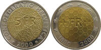 SCHWEIZ 5 FRANCS 2000 UNC 155.92 元  ＋  77.88 元 运费