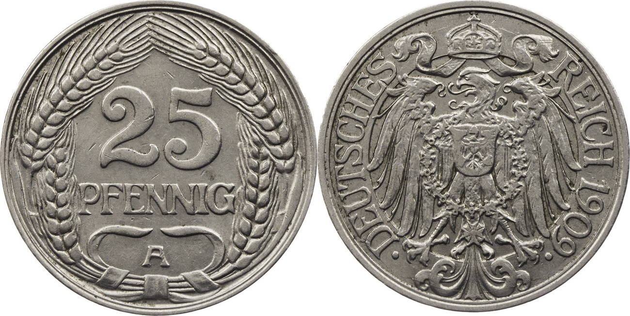 Deutschland Kaiserreich Pfennig 1909 A Kurs Vf Ma Shops