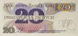 Polen 20 Zlotych 1982 Serienschein GEM UNC