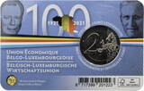 Belgien 2 Euro 2021 Belgisch-Luxemburgische Wirtschaftsunion St, in Coincard