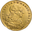 Brandenburg-Ansbach Dukat 1779 Christian Friedrich Karl Alexander (1757-1791), Erneuerung des Roten Adlerordens Henkelspur, Felder geglättet, sonst aEF