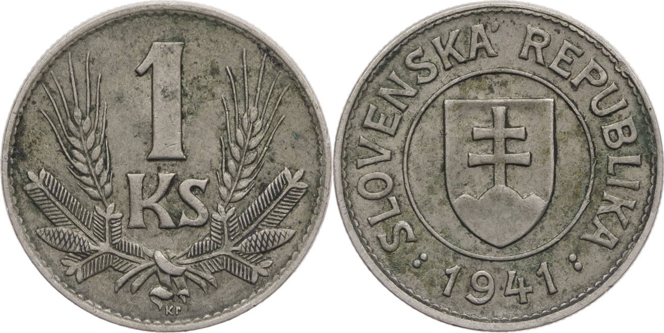 Словакия 1 крона, 1940-1945