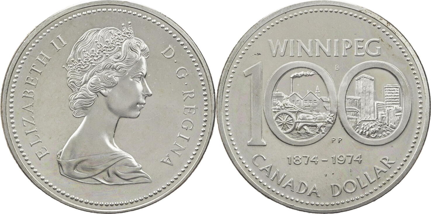 Kanada 1 Dollar 1974 Elizabeth II. - Winnipeg EF | MA-Shops