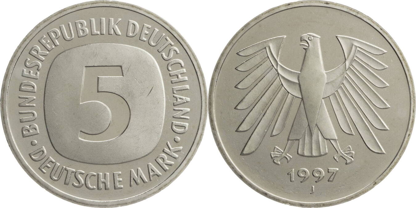 Стоят 5 марок. Deutsche Mark 1975. Bundesrepublik Deutschland монета. Монета Deutsche Mark. Монета немецкая 5 Deutsche Mark 1986 d.