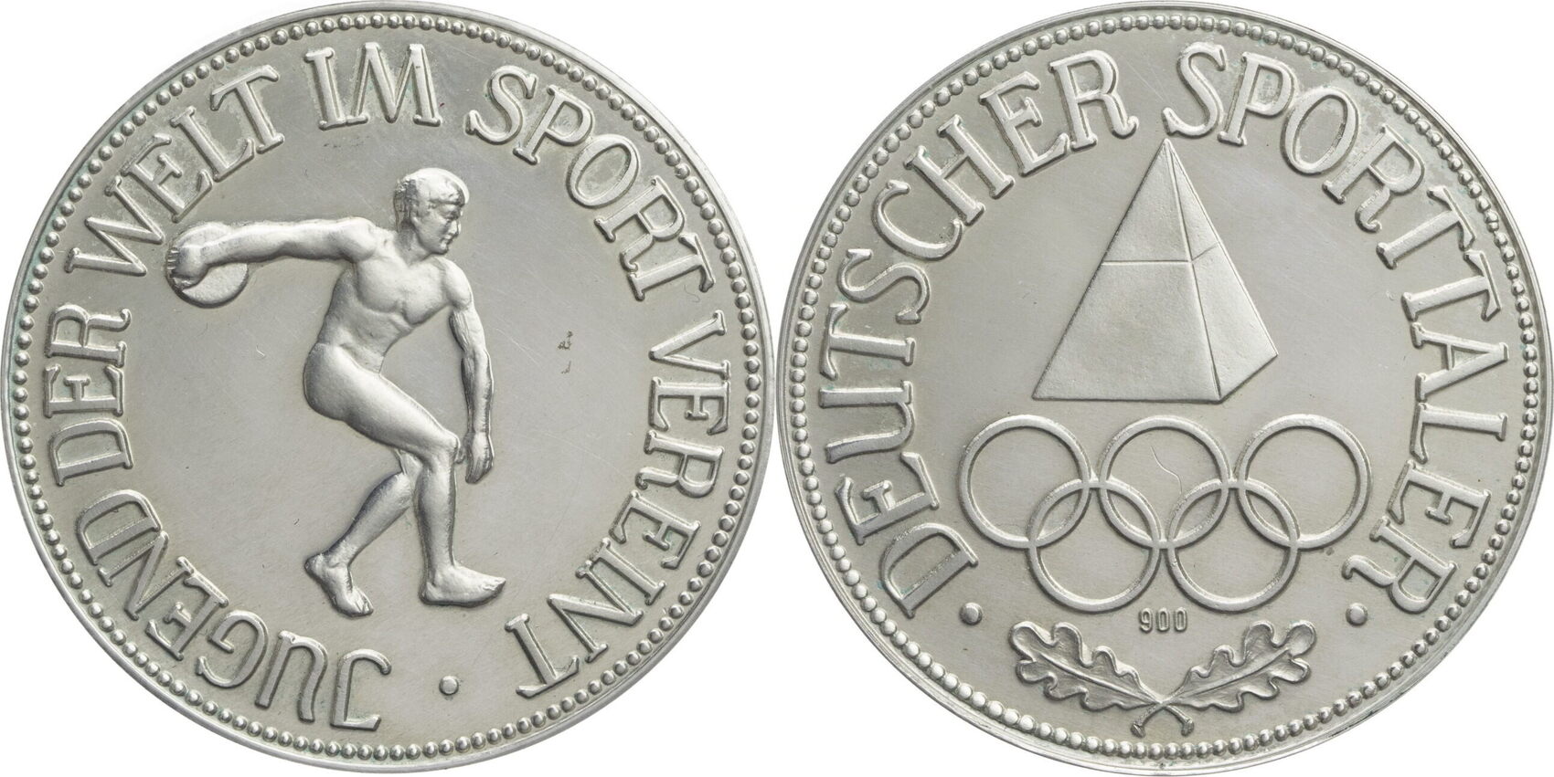 Deutschland Medaille 1970 Deutscher Sporttaler Jugend Der Welt Im 