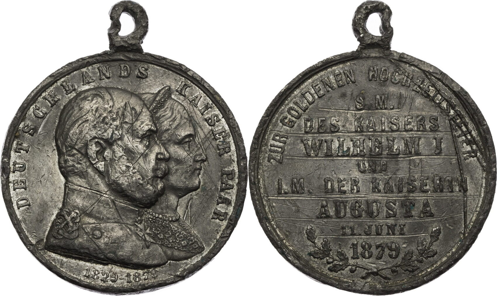 Preussen K nigreich Medaille Wilhelm I Und Augusta Zur Goldenen preussen-k-nigreich-medaille-wilhelm-i-und-augusta-zur-goldenen