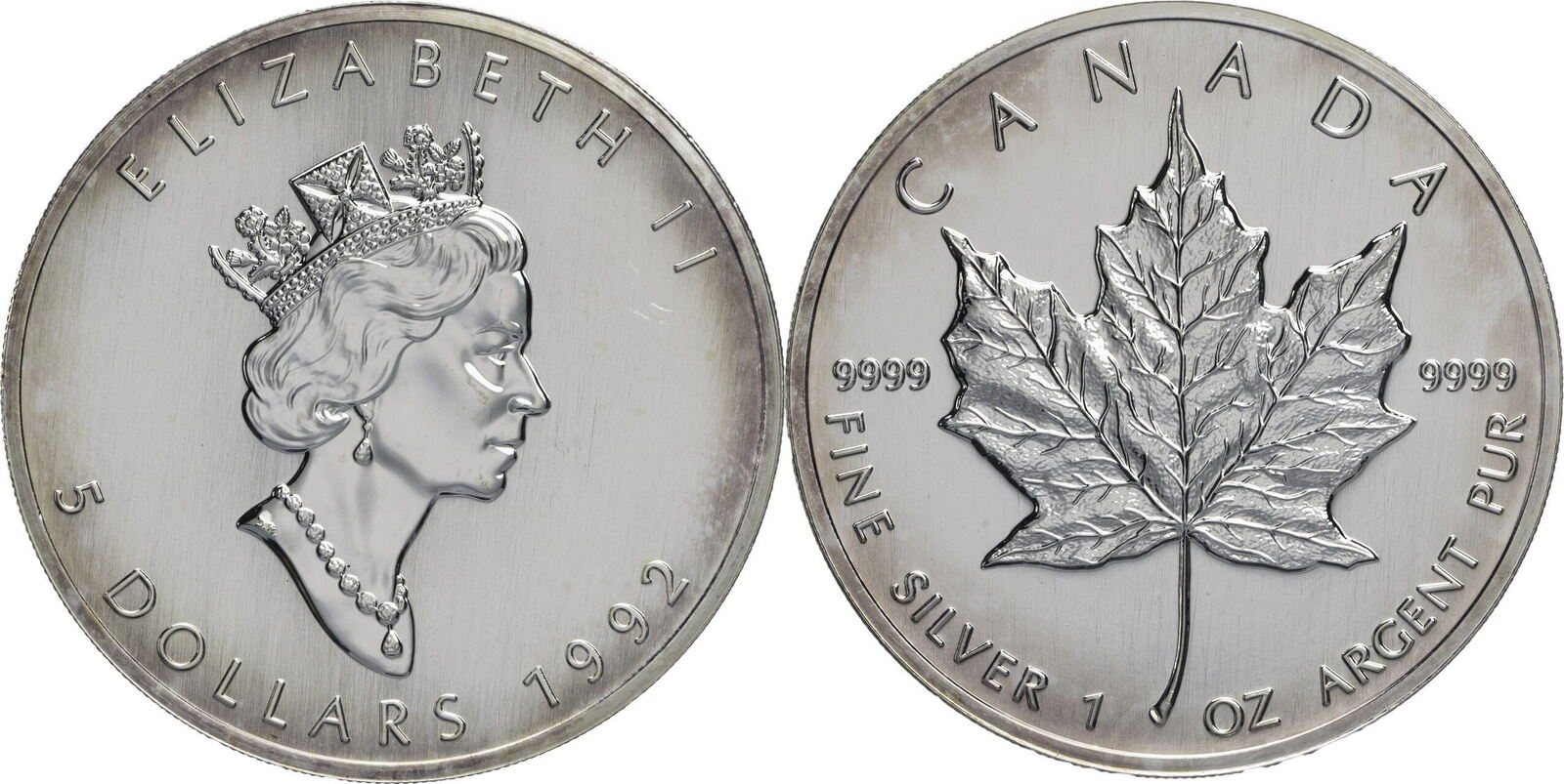 Kanada 5 Dollar 1992 Elizabeth II. - Maple Leaf (1990-2003) UNC | MA-Shops