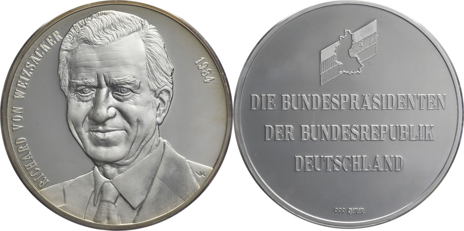 Bundesrepublik Deutschland Medaille 1984 Bundespräsident Richard Von ...