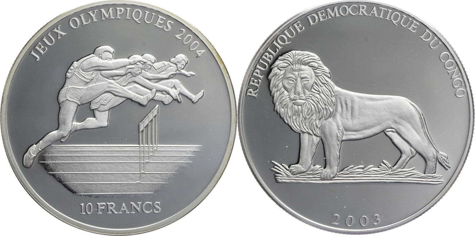 Kongo 10 Francs 2003 Victoria Falls Proof | MA-Shops