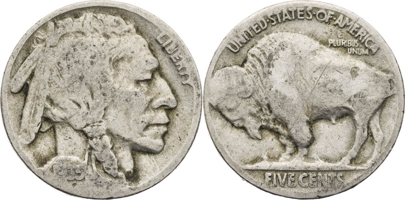 USA Cents 1935 Buffalo Nickel Kursmünze (1913-1938) F MA-Shops