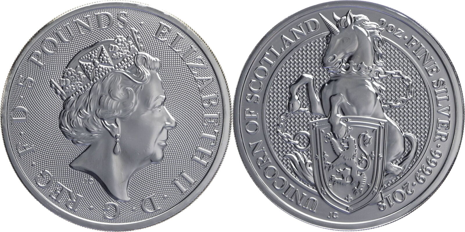 Großbritannien 5 Pfund 2018 Elizabeth II. - Unicorn of Scotland UNC ...