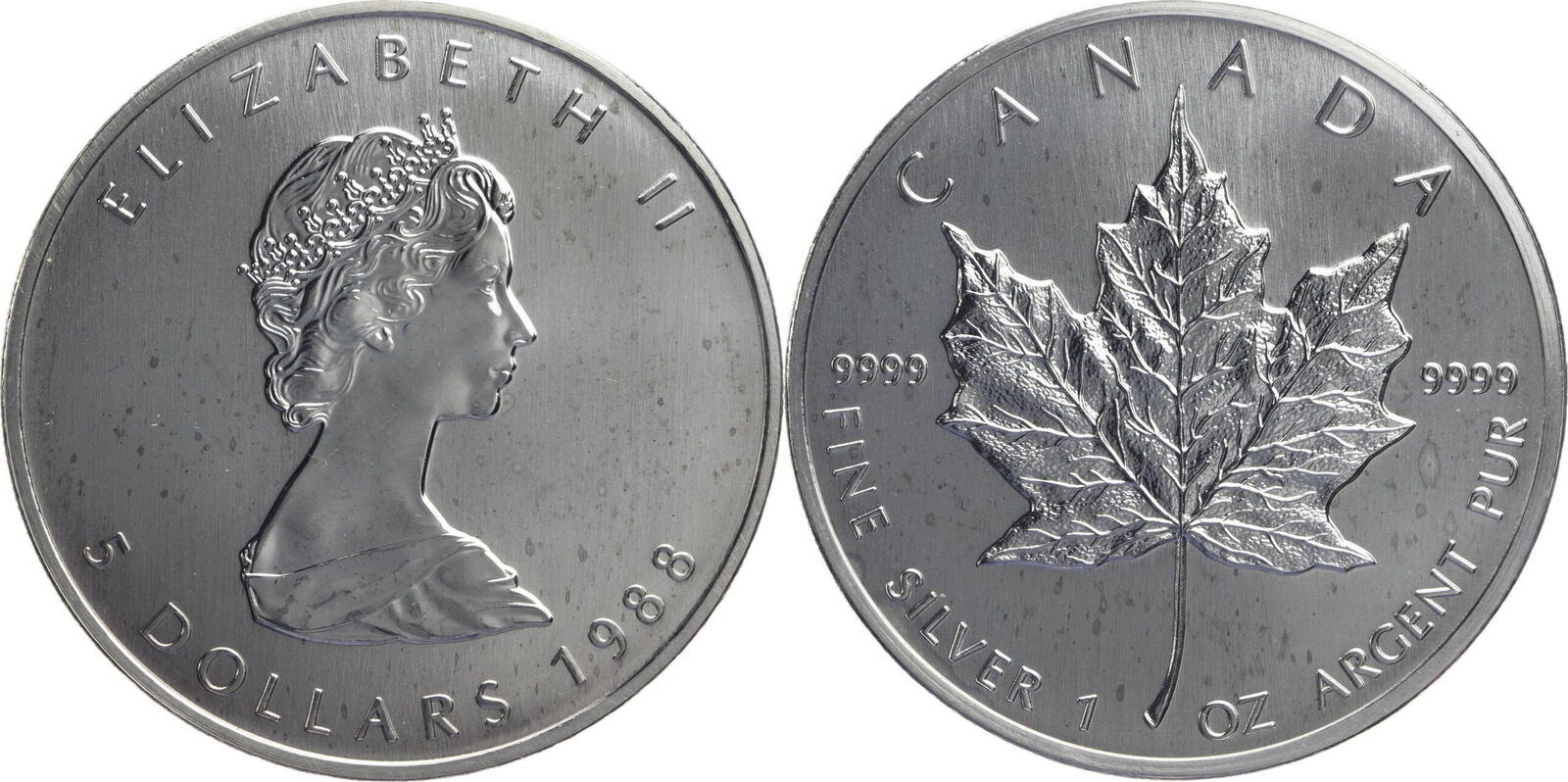 Kanada 5 Dollar 1988 Elizabeth II. (1952-) - Maple Leaf EF | MA-Shops