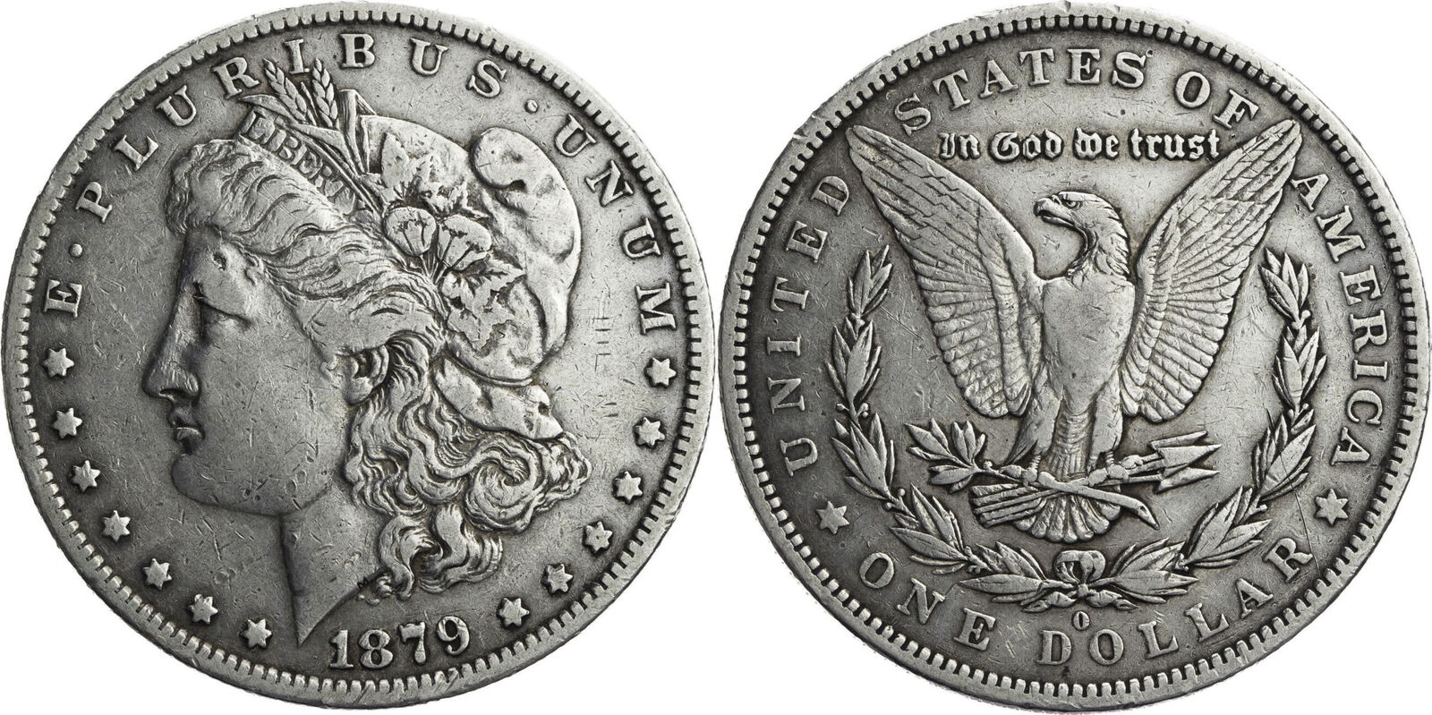 USA 1879 O Morgan Dollar - Kursmünze (1878-1921) F-VF | MA-Shops