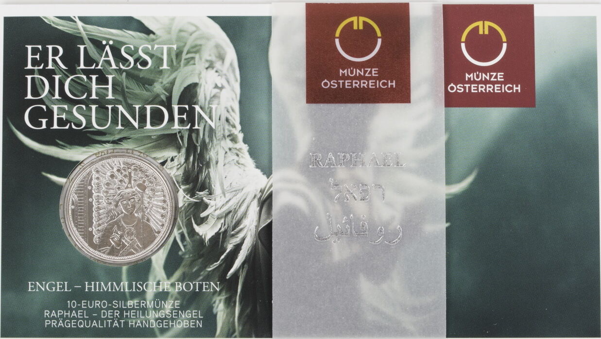 Österreich 10 Euro 2017 Engel - Himmlische Boten - Raphael - Er lässt ...