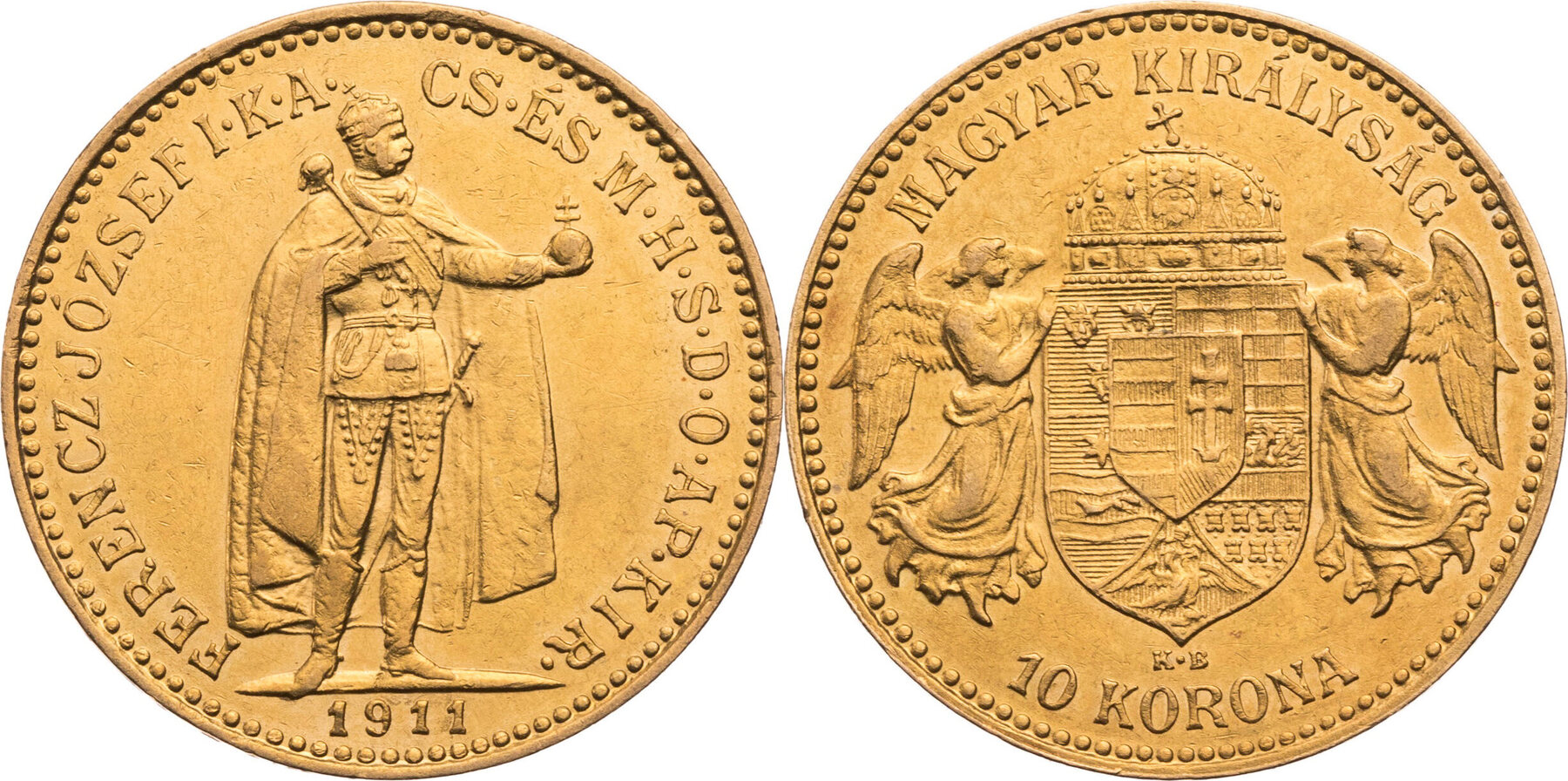 Österreich, Kaiserreich 10 Korona 1911 KB Franz Josef I. (18481916