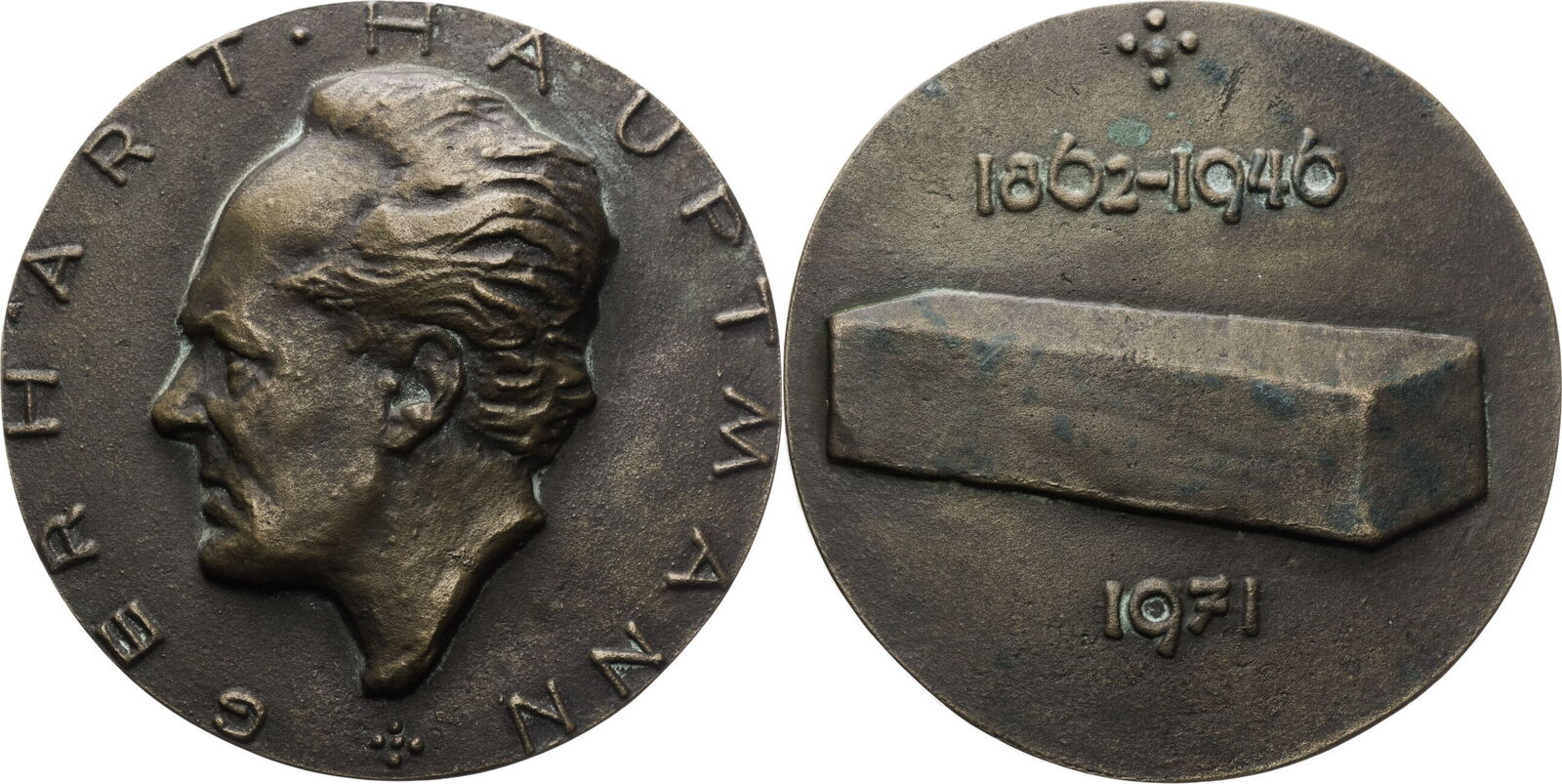 Медаль Германии Герхард Гауптман 1912 года
