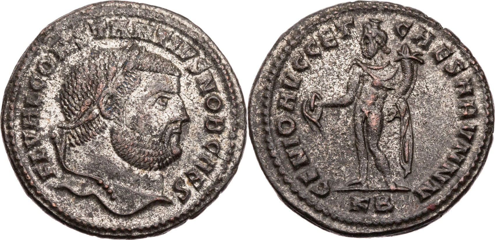 Römische Kaiserzeit Follis 297299 n. Chr. Constantius I. Chlorus