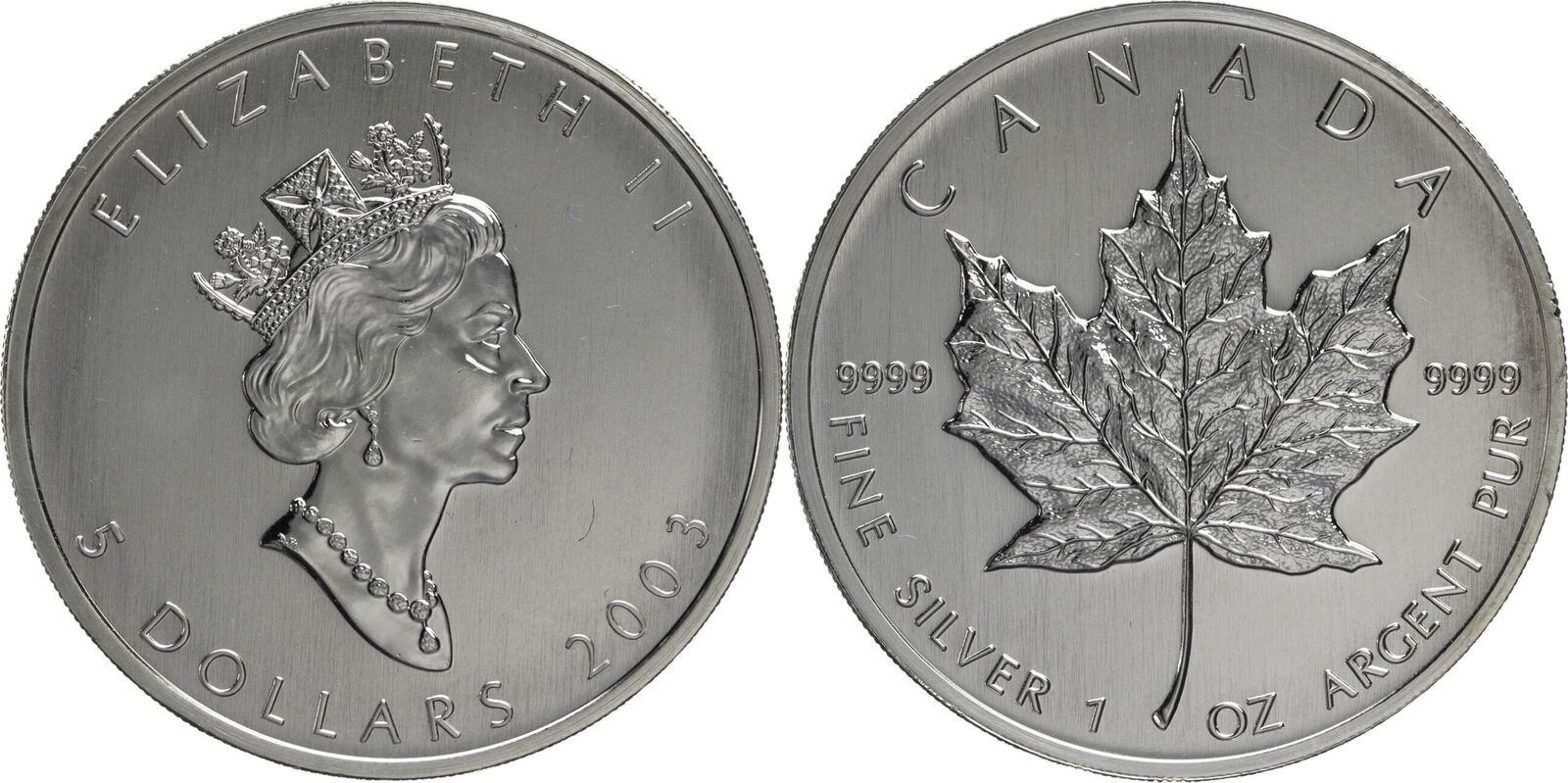 Kanada 5 Dollar 2003 Elizabeth II. - Maple Leaf (1990-2003) UNC | MA-Shops