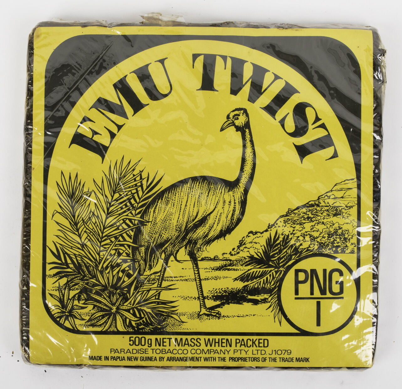 ojs tobacco Salomonen Tabak o.J. Emu Twist. Paradise Tobacco Company Pty. LTD J1079  Ungeöffnete Originalverpackung, Kunststoff porös