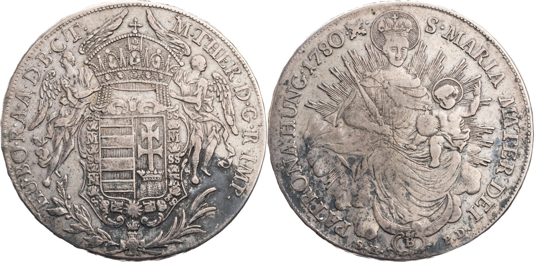 Maria Theresia Taler 1780 Wert In Euro Ungarn Taler 1780 B Maria Theresia (1740-1780) - Kursmünze (1767-1780