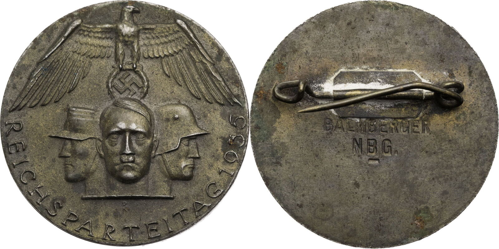 Deutschland, Drittes Reich Medaille Reichsparteitag 1935 VF