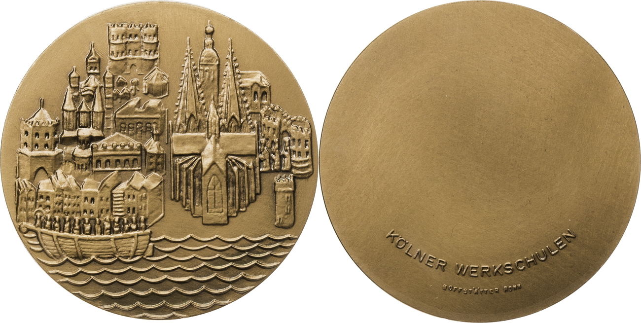 Deutschland Ae Medaille O J 1966 Med V E Nothen Der Kolner Werkschulen Stadt Impression Bu Ms65 70 Ma Shops