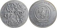 Ruanda 50 Amafaranga Elephant - Silver Bullion -