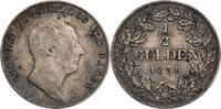 ½ Gulden 1838 Baden, Großherzogtum Leopold I (1830-1852) - Kursmünze (1838-1873) s/ss