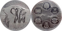 Benin, Elfenbeinküste, Guinea, Mali, Kongo, Niger 5 x 1500 Francs CFA, 1 x 1500 Francs Guinéens Elephant -