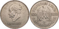 Weimarer Republik 3 Mark Zum 100. Todestag Goethes -