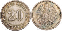 20 Pfennig 1876 F Kaiserreich Kursmünze (1873-1877) vz