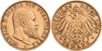 Kaiserreich, Württemberg 10 Mark Wilhelm II. (1891-1918) - Kursmünze (1893-1913) -